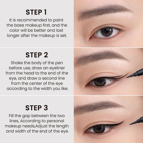 CAKAILA 2 Pcs Black Brown Colorful Liquid Gel Eyeliner Pencil Sets,Long Lasting Waterproof Smudge Proof Colored Eyeliners for Women
