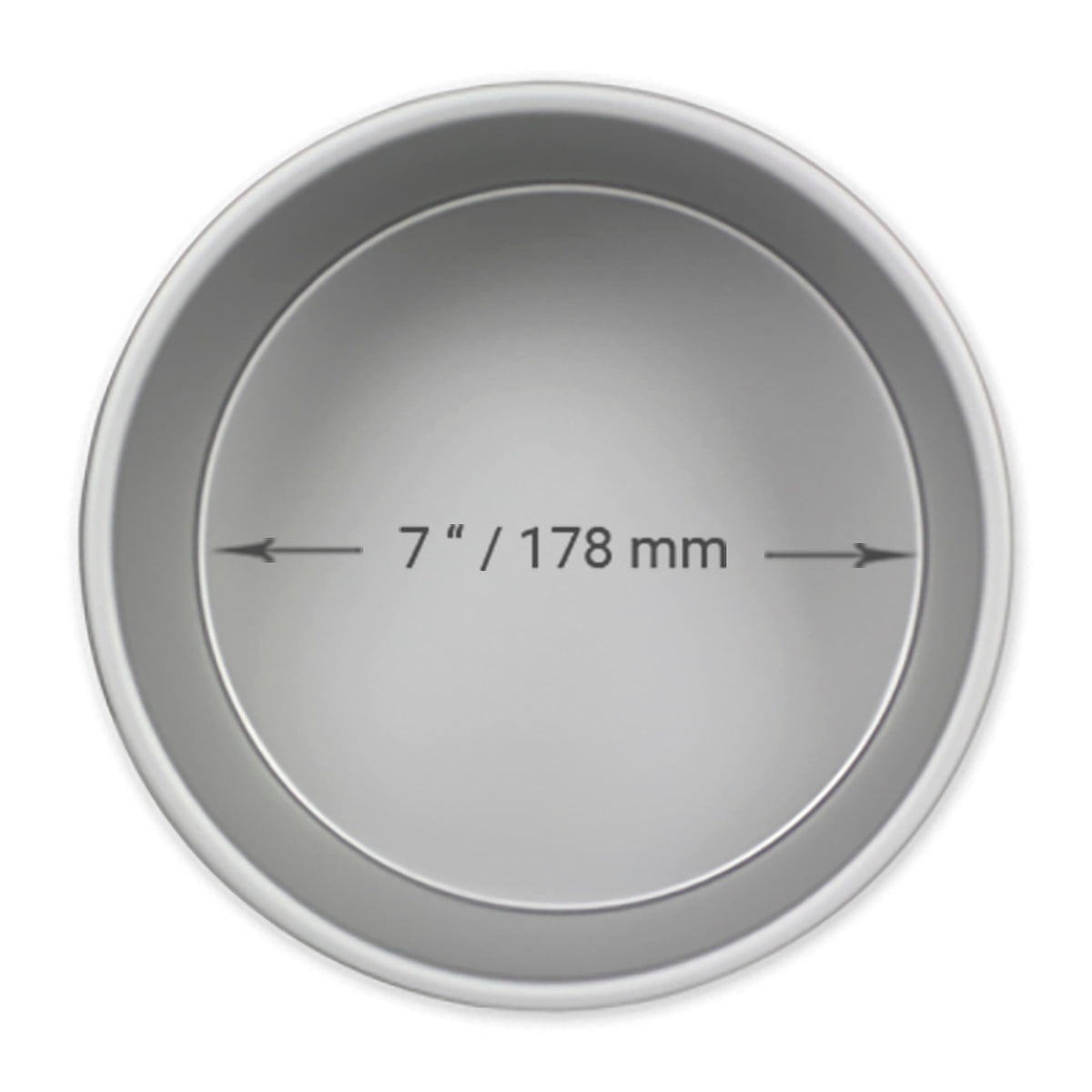 PME Professional Aluminum Baking Pan Round 7x 2in