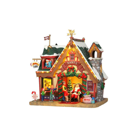 Lemax Christmas Village Santas Cabin With 4.5V Adaptor - 35554