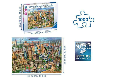 Ravensburger 19890 World Landmarks Jigsaw Puzzle (1000 Piece)