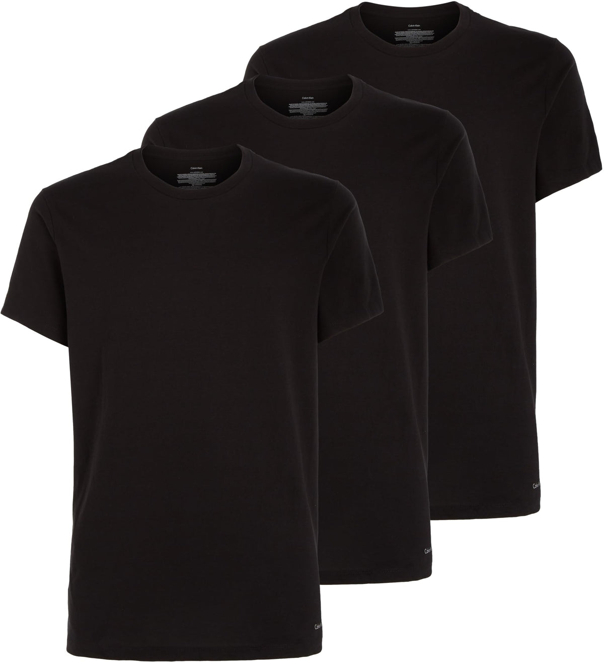 Calvin Klein Men's S/S Crew Neck 3pk 000nb4011e S/S T-Shirts, Black (Black), M