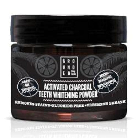 Activated Charcoal Teeth Whitening Powder by Grounded®. 100% Natural and Made in The UK