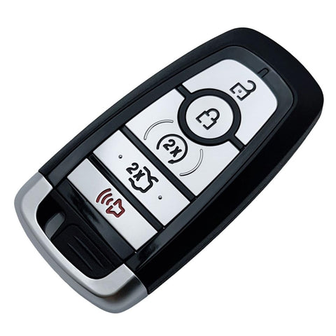 Replacement Key Fob Shell Case for 2017-2022 Ford Mustang Fusion Edge Explorer Mustang Cobra 5 Buttons Keyless Entry Remote Car Key Fob Cover Casing with Uncut Blade Blank (for Ford-H)