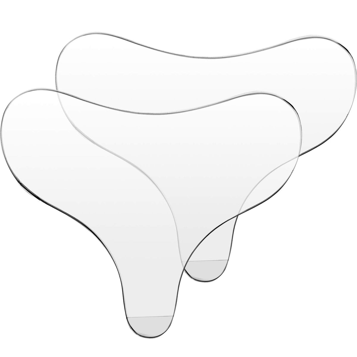 2 Pieces Reusable Silicone Chest Pads, Decollete Pads Chest Wrinkle Pads Anti Wrinkle Remover for Preventing Wrinkles and Smoothing Skin