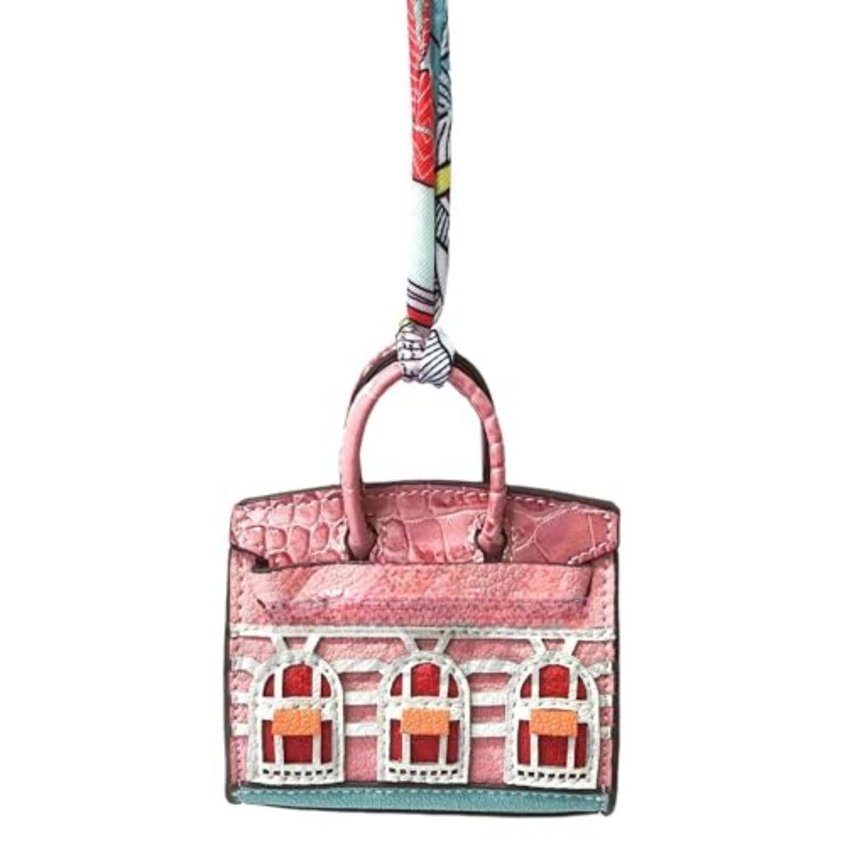 GGOOB Vegan Leather Bag Charms for Handbag Y2k Accessories Cute Keychain Hanging Ornament Designer Purse Charm, Pink, One Size