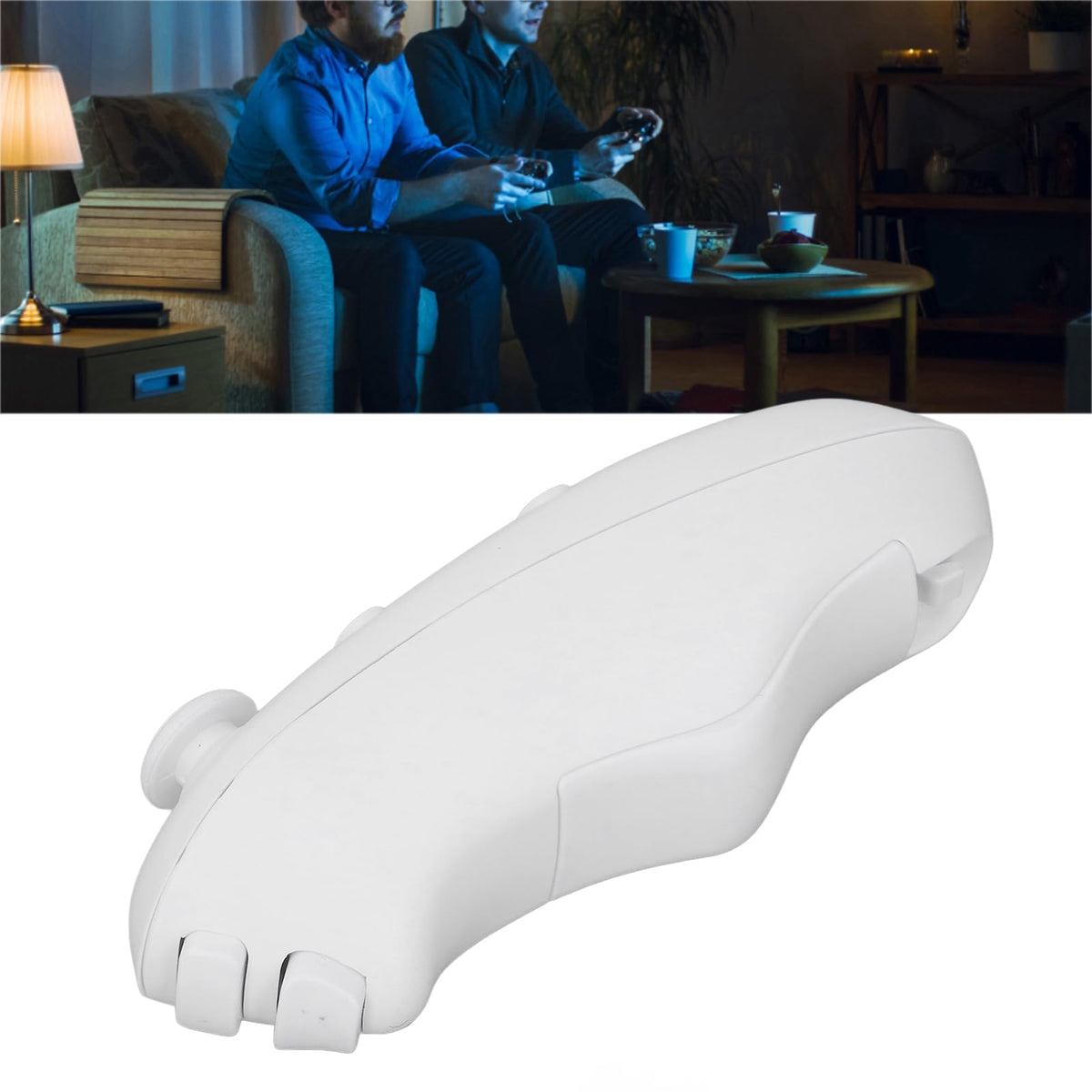 VBESTLIFE Mini VR Remote Control, VR Remote Controller for Android, Wireless Bluetooth Selfie Timer Joystick, Wireless Gamepad Game Controller for Android, for IOS, for PC (White)