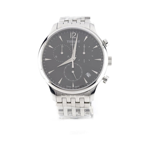 Tissot T0636171106700 Mens Watch Stainless Steel Quartz Chronograph Gray Dial Date Display