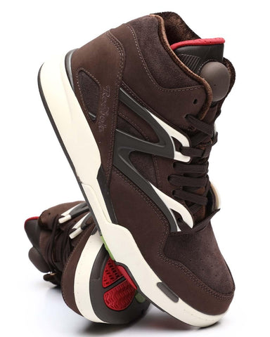 Reebok Pump Omni Zone II Grizzly Brown/Dark Brown/Crimson Mist 8 D (M)