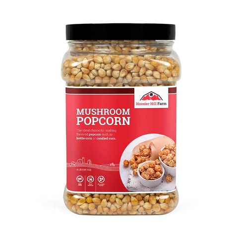 Hoosier Hill Farm Popcorn American Gourmet Mushroom XXL 4 Pounds Pot