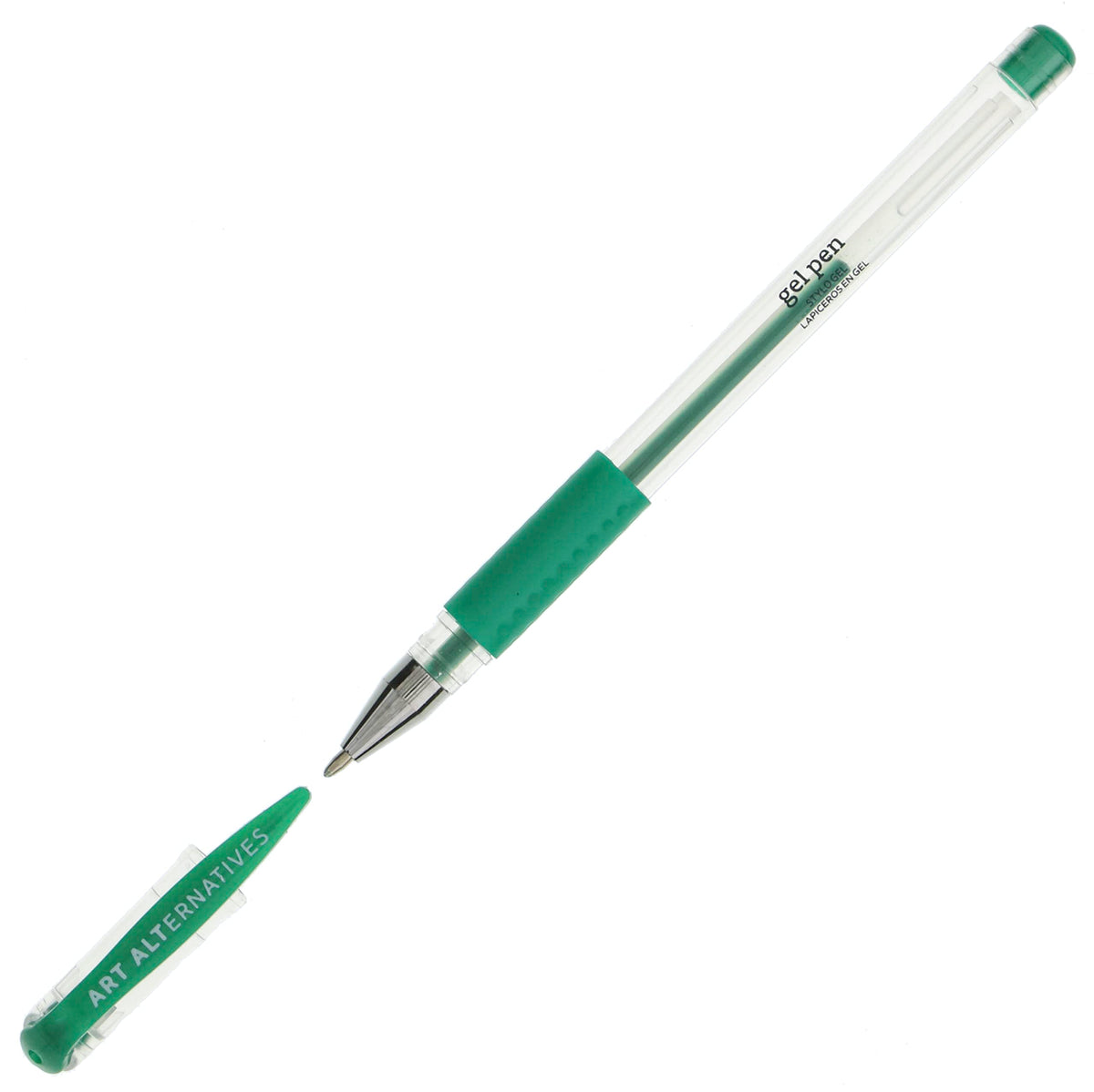 Art Alternatives Gel Pen, Metallic Green - Ballpoint - Non-Smear + Quick Dry - Writing, Drawing, Coloring, Journal, Planner
