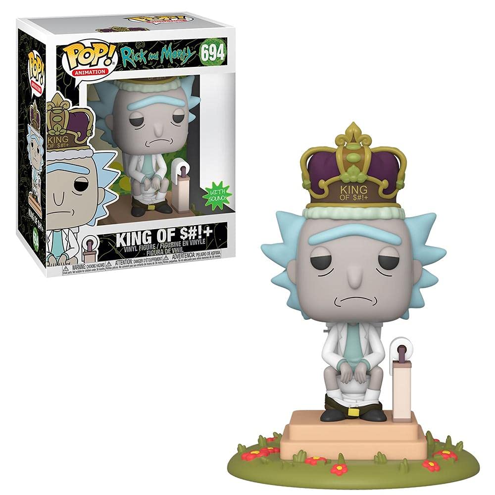 Funko Pop! Deluxe: Rick and Morty - King of $#!+ with Sound, Multicolour