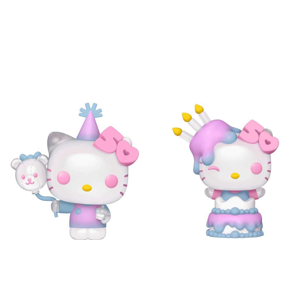 Funko Pop! Hello Kitty 50th Anniversary Set of 2 - Hello Kitty in Cake and Hello Kitty w/Balloons