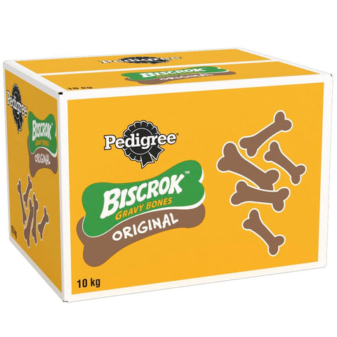 Pedigree Biscrok Original 10 kg Snacks, Dog Treats Gravy Bones Biscuits Dog Treats, Megapack