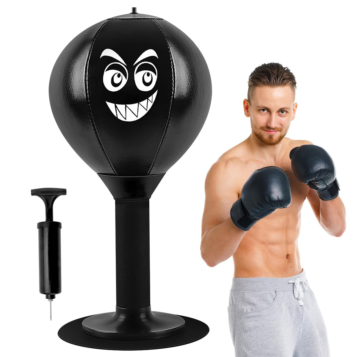 Office Punching Ball, Sandbag Punch Bags Desktop Punching Bag Fun Punch Rage Bag Mini Table Punch Bag with Table Clamp Table Punch Bag Punching Ball Set Boxing Ball Table Punch Bag Mini Boxing Ball