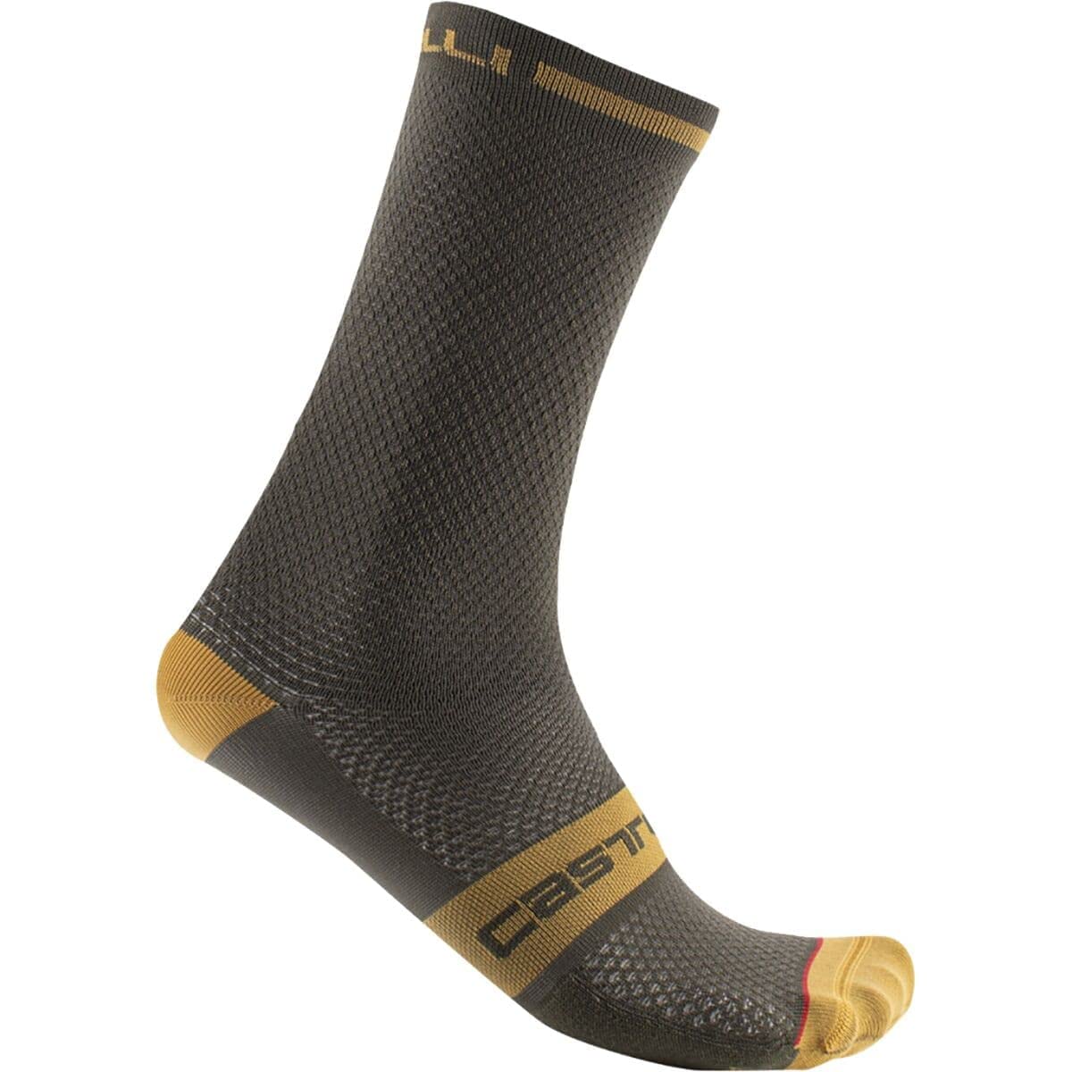 Castelli Superleggera 18 Sock Deep Green, S/M - Men's, Small-Medium