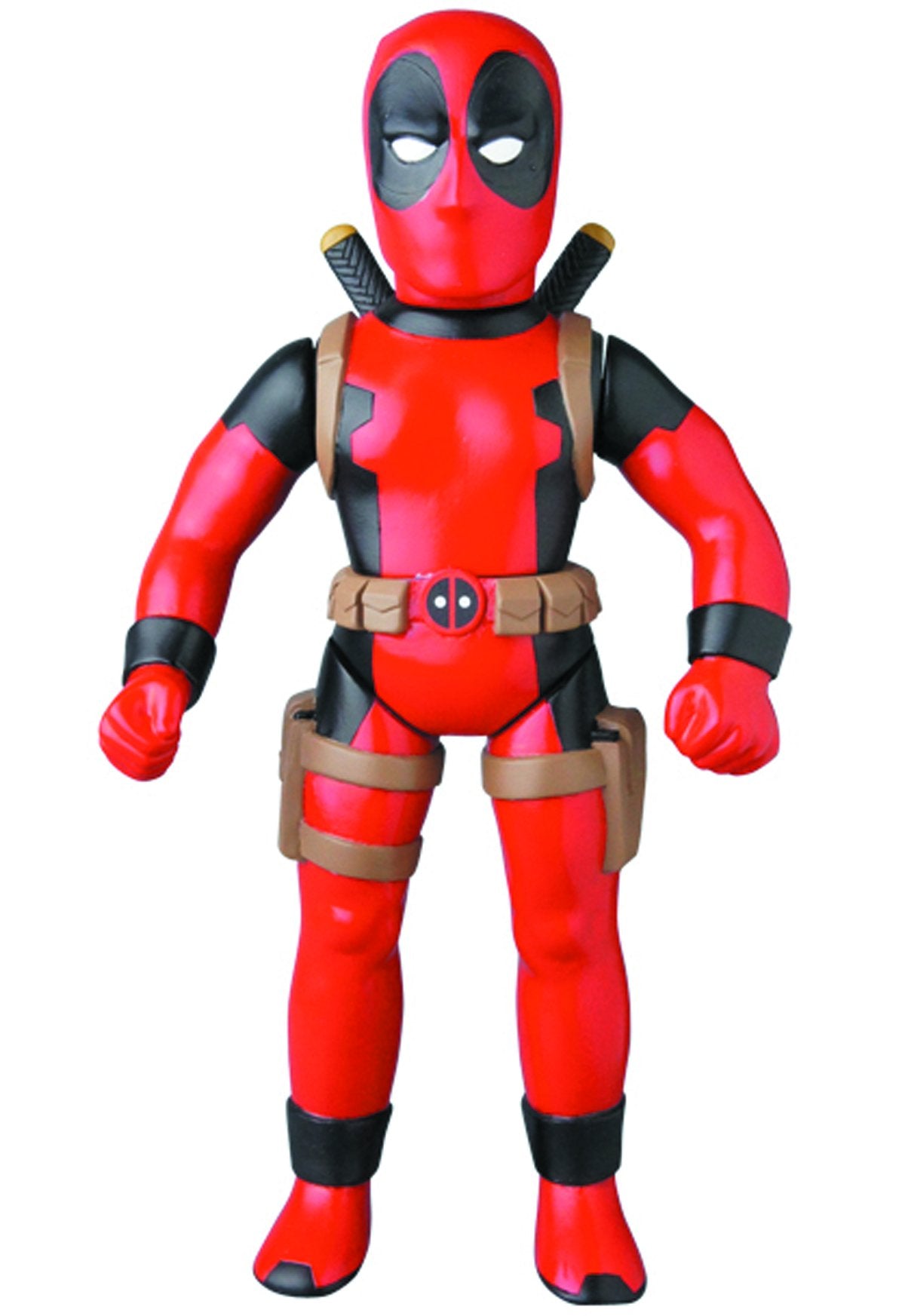 Medicom Marvel Retro Deadpool Sofubi Action Figure (Classic Version), Red