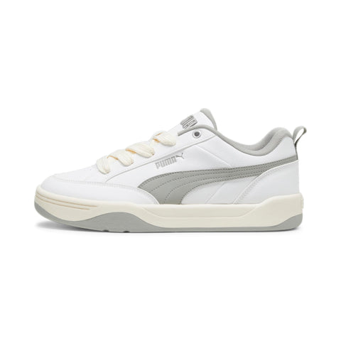 PUMA Unisex's Park Lifestyle Sneaker, Puma White Smokey Gray Sugared Almond, us:5.5