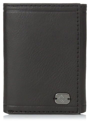 Columbia Men's Standard RFID Trifold Wallet, Beacon Rock Black, One Size