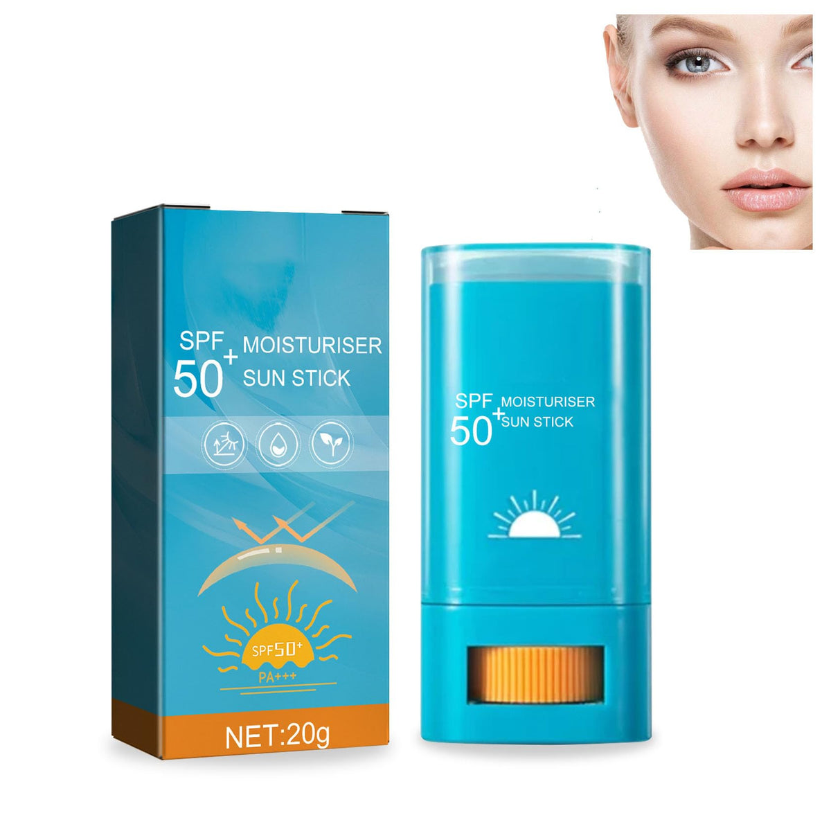 Sunscreen Stick Cream Sunstick SPF 50+ PA++++ Perfect Protection Lightweight Smooth Long Lasting Sun Stick Makeup For Flawless Skin