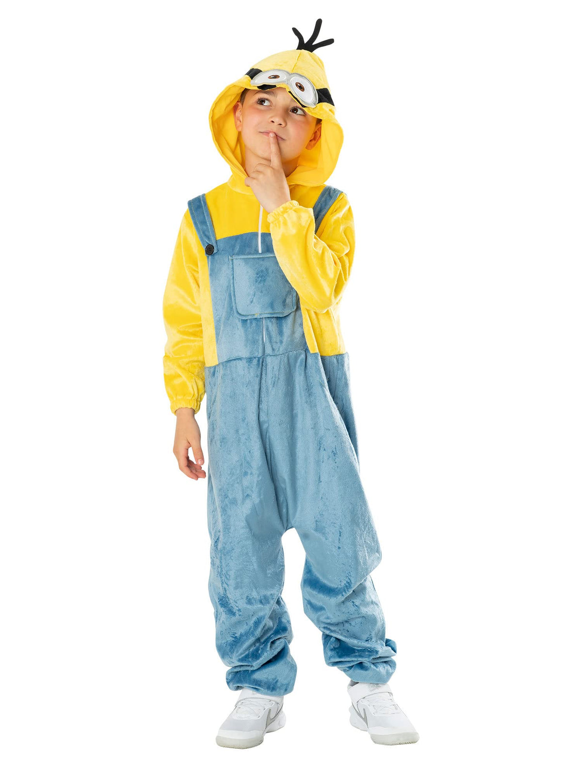 Rubies Unisex Boys Girls Unisex Minion Onesie Costume Hooded Jumpsuit Official Universal Minions Christmas Carnival Birthday Party Halloween