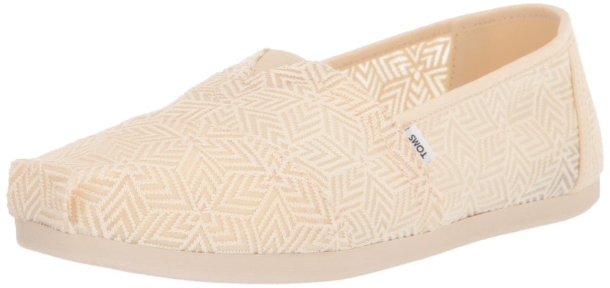 TOMS Womens Alpargata Slip On Flats Casual - Beige - Size 7.5 B