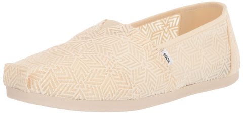 TOMS Womens Alpargata Slip On Flats Casual - Beige - Size 7.5 B