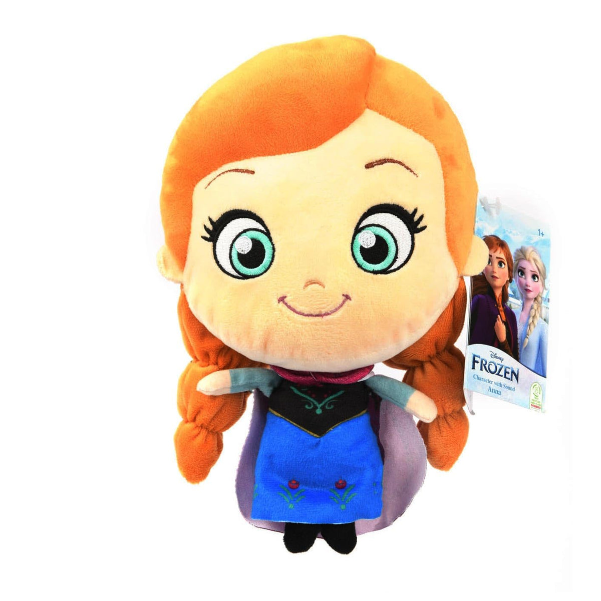 Sambro Anna Frozen Bighead Palz Frozen Plush Toy with Sound 30 cm