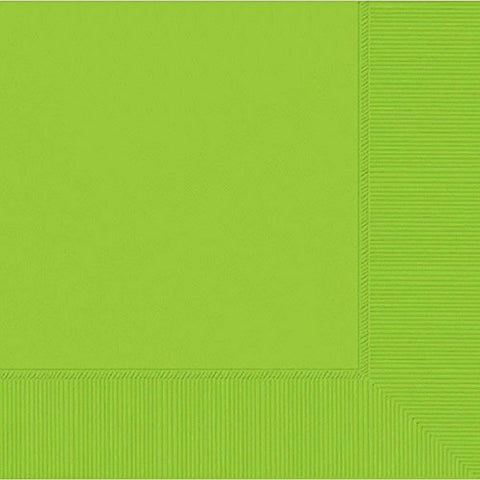 Kiwi Green 3-Ply Beverage Napkins, 20 Ct. | Party Tableware