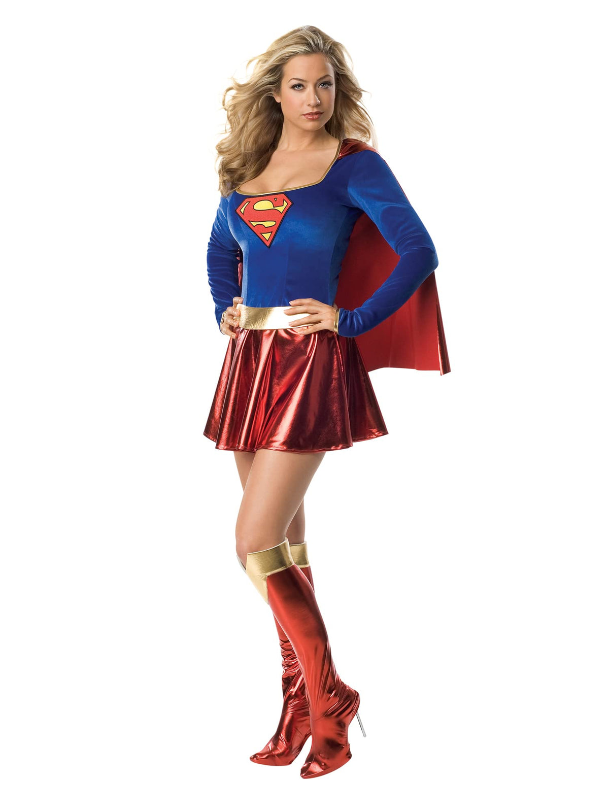 Rubies Official Ladies Supergirl Dress, Adult Costume - Medium (6-10) Halloween