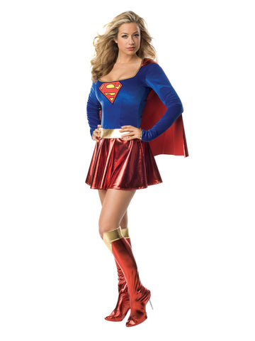 Rubies Official Ladies Supergirl Dress, Adult Costume - Medium (6-10) Halloween