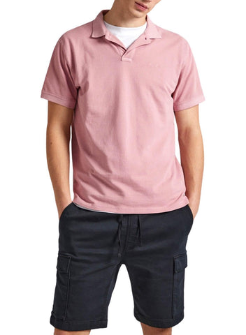Pepe Jeans Men's New Oliver Gd Polo, Pink (Ash Rose Pink), M