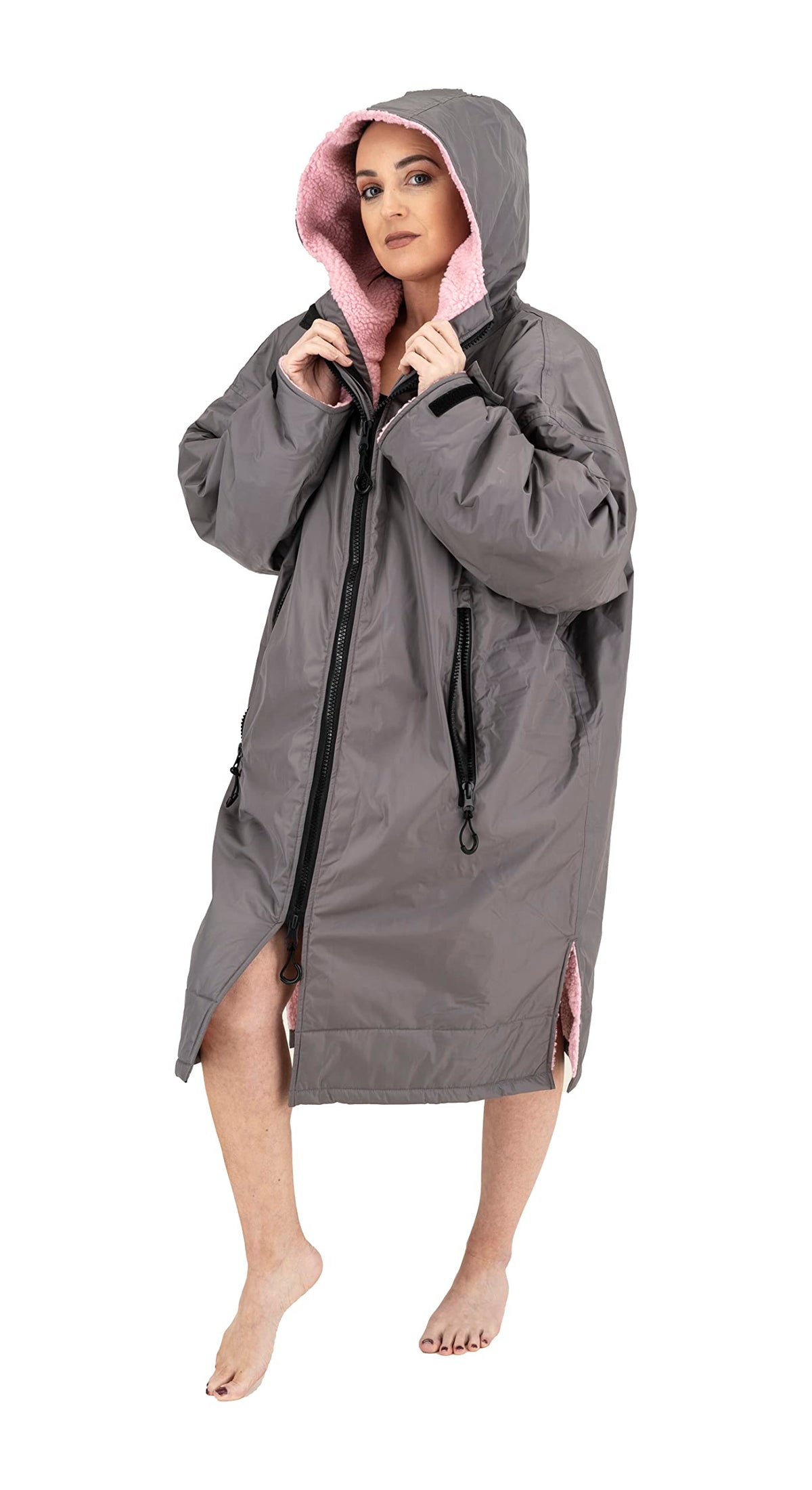Snugrobe Premium WomenÃƒÆ’Ã†â€™Ãƒâ€šÃ‚Â¢ÃƒÆ’Ã‚Â¢ÃƒÂ¢Ã¢â€šÂ¬Ã…Â¡Ãƒâ€šÃ‚Â¬ÃƒÆ’Ã‚Â¢ÃƒÂ¢Ã¢â€šÂ¬Ã…Â¾Ãƒâ€šÃ‚Â¢s Waterproof Dry Changing Robe Jacket Hooded Coat for Surfing Swimming Water Sports Outdoors (as8, alpha, l, regular, regular)