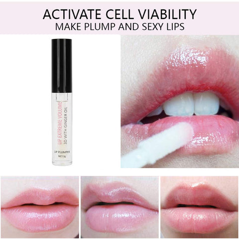 Lip Plumper, Lip Care Serum for Reduce Fine Lines Fuller Lip Mask Beautiful Gloss Moisturizing Lip Plumping Balm Serum Lip Plumping Treatments Hydrating Plump Gloss