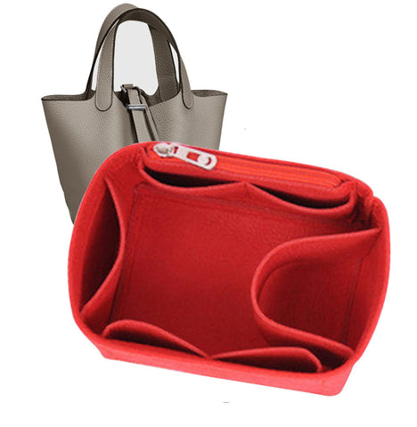 Lckaey picotin 22 organizer Organizer for 26 bag insert Purse strap1098red-L