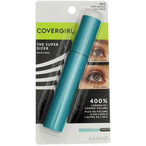 CoverGirl Super Sizer by Lashblast Mascara, Very Black 0.4 oz (Pack of 6)