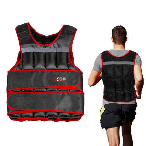 Xn8 Weighted Vest Adjustable- 10kg,15kg,20kg Body Weight Vest for Strength Training, Running, Home Gym, Fitness- Weighted Running Vest for Core Muscle Weight Loss Bone Density Improvement Men & Women