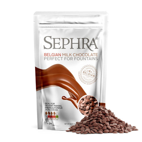 Sephra Belgian Couverture Fountain Ready Chocolate Callets - Milk (907g)