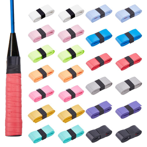 SUPERFINDINGS 26Pcs 13Colors Tennis Racket Overgrips PU Leather Racket Grip Tapes Absorbent Tennis Grip Tape Badminton Pickleball Overgrip Racquet 43.3inch