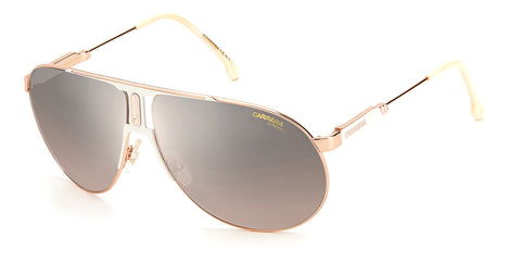 Carrera PANAMERIKA65 Aviator Sunglasses, Ivory, 65mm, 11mm