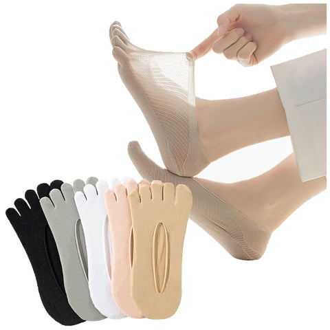 5Pairs Sockalign USA Toe Socks for Bunions, Bunion Relief Socks Women, Bunion Socks for Women, Compression Toe Socks