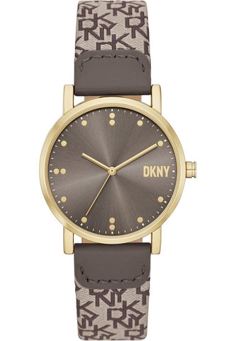 DKNY Women's Analog Quartz Watch with Nylon Strap NY6691