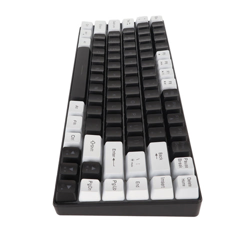 Generic Mechanical Feeling RGB Backlit White Gaming Keyboard 84 Keys Wired (Black), Genericmbtp5fwqu3-12