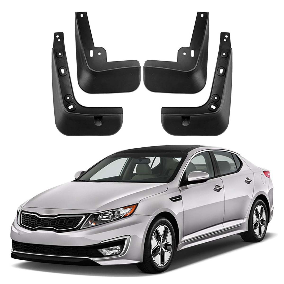 FHBPCPP 4PCS Mud Flaps for Car, Compatible with Kia K5 Optima 2011-2014, Front Rear Wheel Mudflaps Protect Car Body Splash Guards