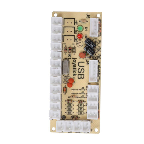 Arcade Game USB Encoder Button Controller, Gaming Console USB Core Board for Raspberry Pi Host PC Game Machine, 9.5 x 3.5 x 1cm(CY-822A)