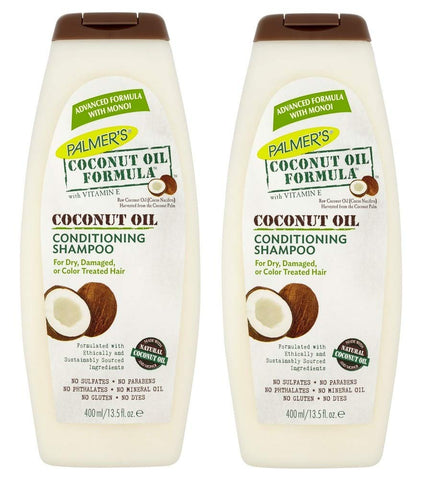2 x Palmer's Conditioning Shampoo with Coconut Oil 400ml