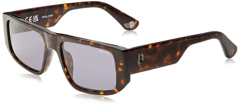 Police Men's Modern Standard Sunglasses, Shiny Dark Havana, 55