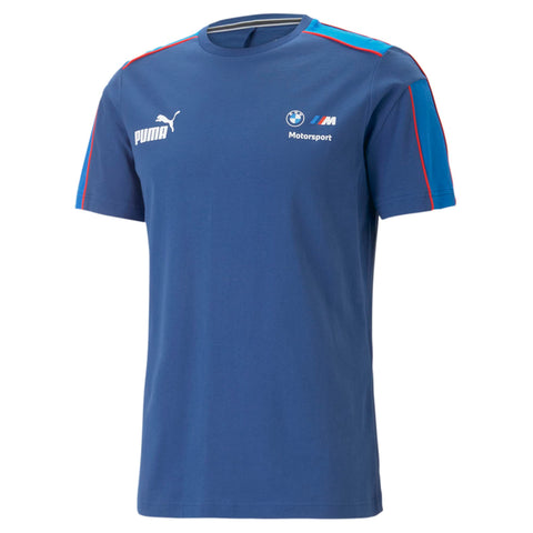 PUMA Men's BMW M Motorsport T7 Tee, Pro Blue-M Color 23, Medium