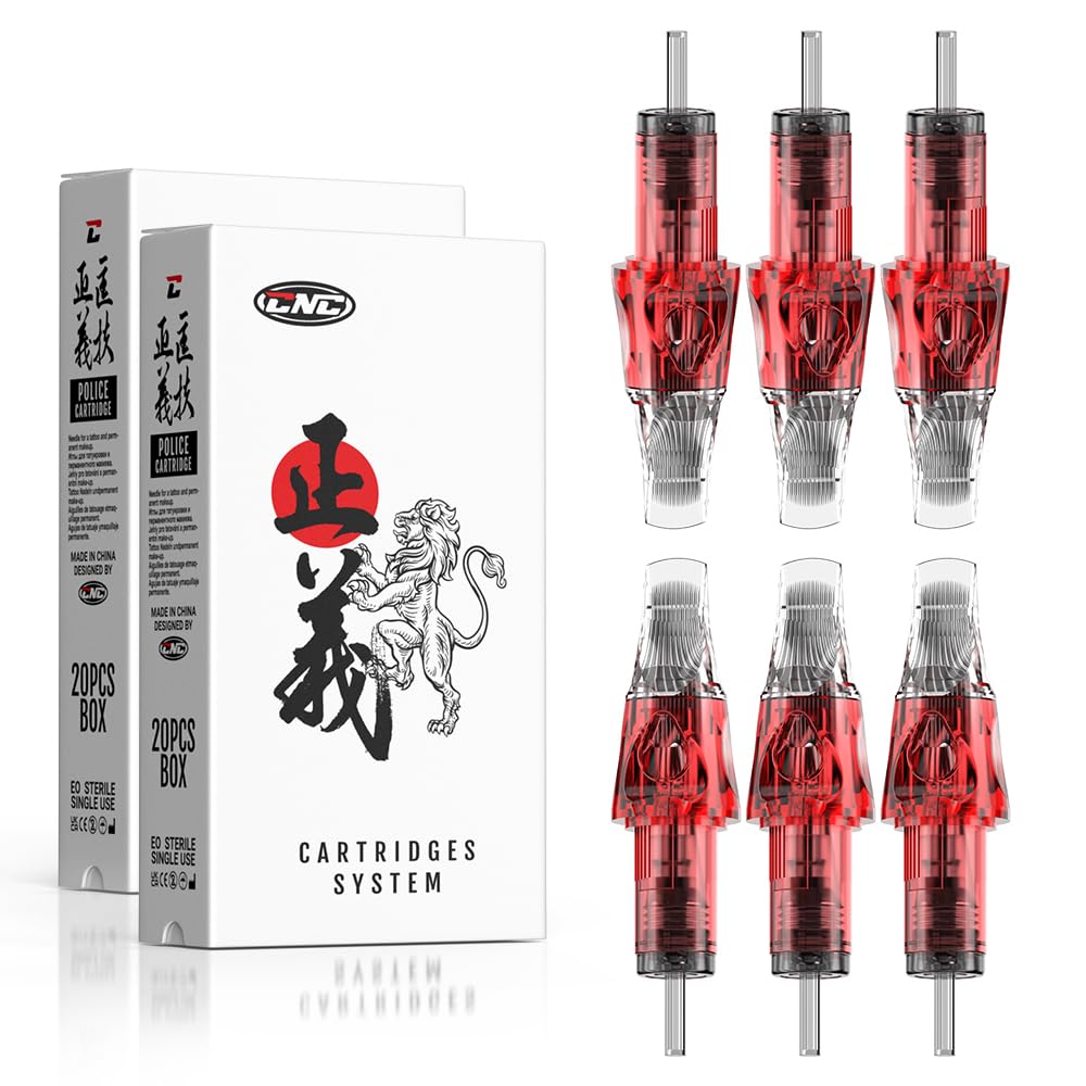 Tattoo Needle Cartridges 40pcs #10 Bugpin Round Magnum Tattoo Cartridge 7RM 9RM 11RM 15RM Mixed Needles EN04X-40KIT-LL