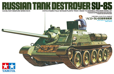 TAMIYA 35072 - 1:35 Russian Hunting Tank SU-85 (1), Model Building, Plastic kit, Hobby, Crafts, Gluing, Model kit, Model, Assembly