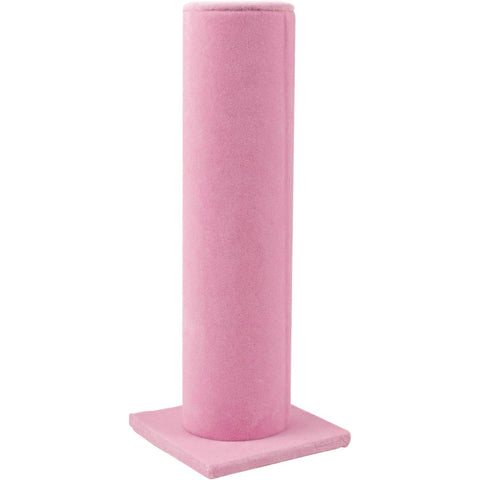 AUEAR, Velvet Vertical Tower Display Bracelet Tower Vertical Hair Band T-Bar Display Holder for Headband Scrunchie (Pink, Square Bottom, 1-Pack)